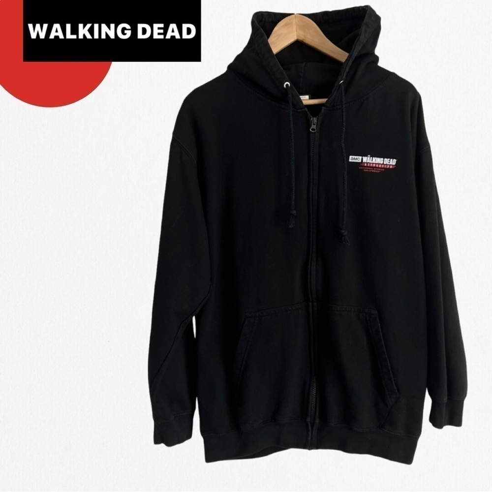 The Walking Dead Zip Up Hoodie AMC Universal Studios Hollywood Attractio…